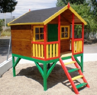 CASETA INFANTIL DE MADERA, MODELO NAROA ELEVADA, SE SIRVE DESMONTADA EN KIT